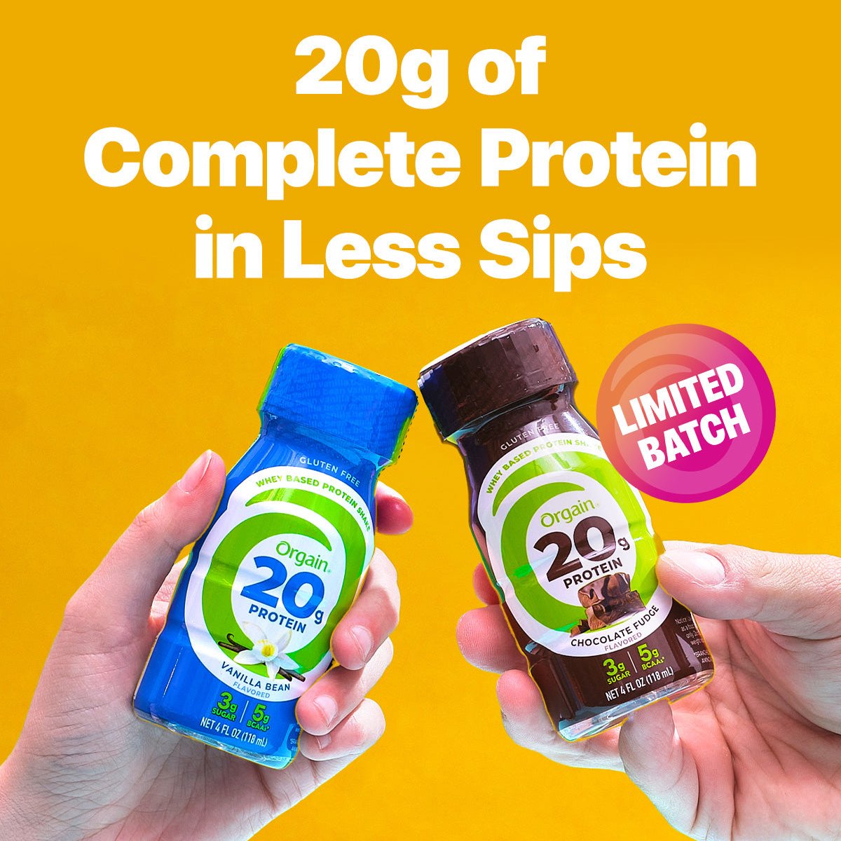 20g Protein Whey Based Protein Shake 4oz - Vanilla Bean