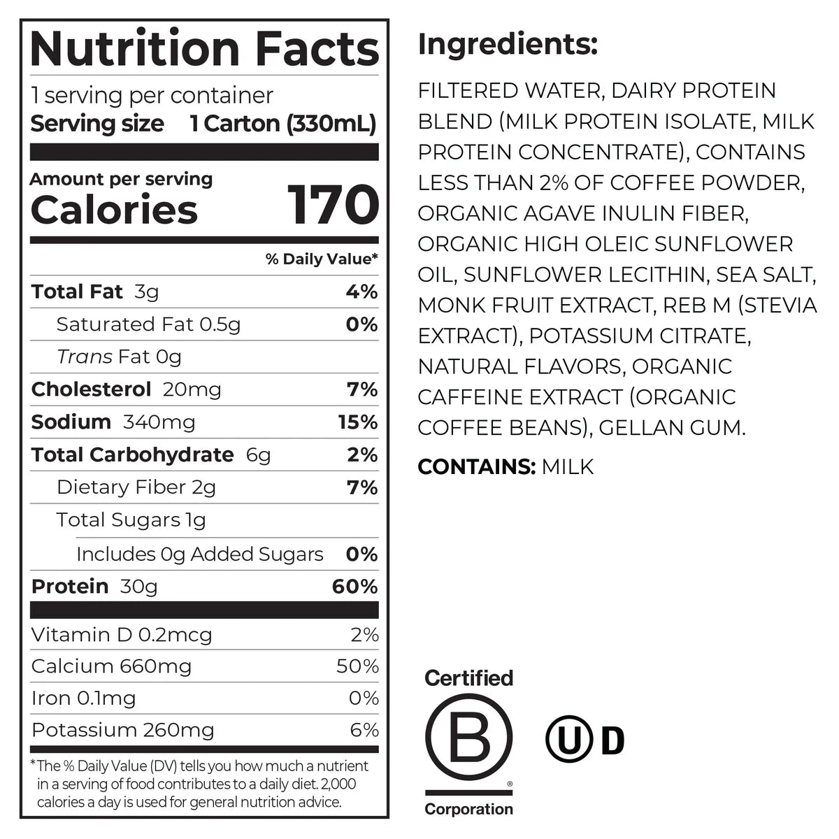 30g Protein Shake - Café Latte