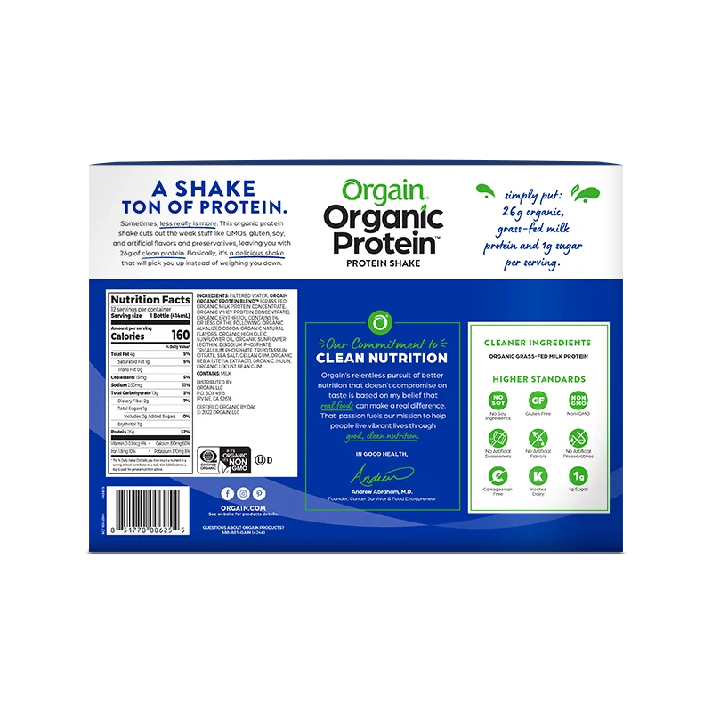 26g Organic Protein™ Grass Fed Protein Shake