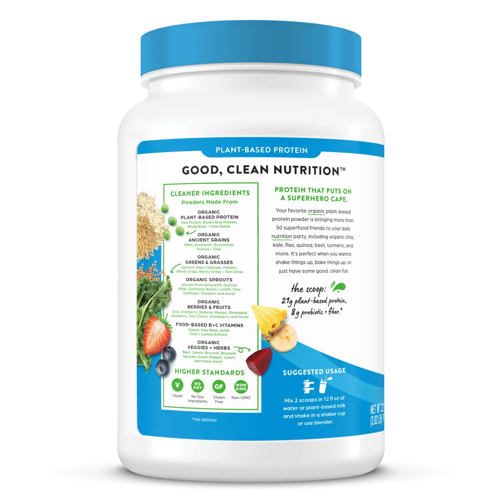 Organic Protein™ & Superfoods Plant Based Protein Powder - Vanilla bean