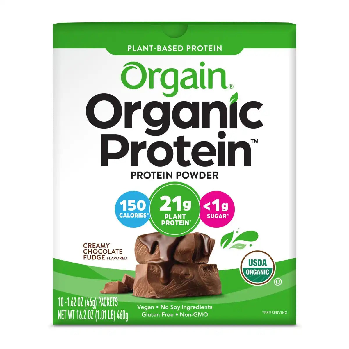 Single Serve Organic Protein™ Plant Based Protein Powder - Chocolate