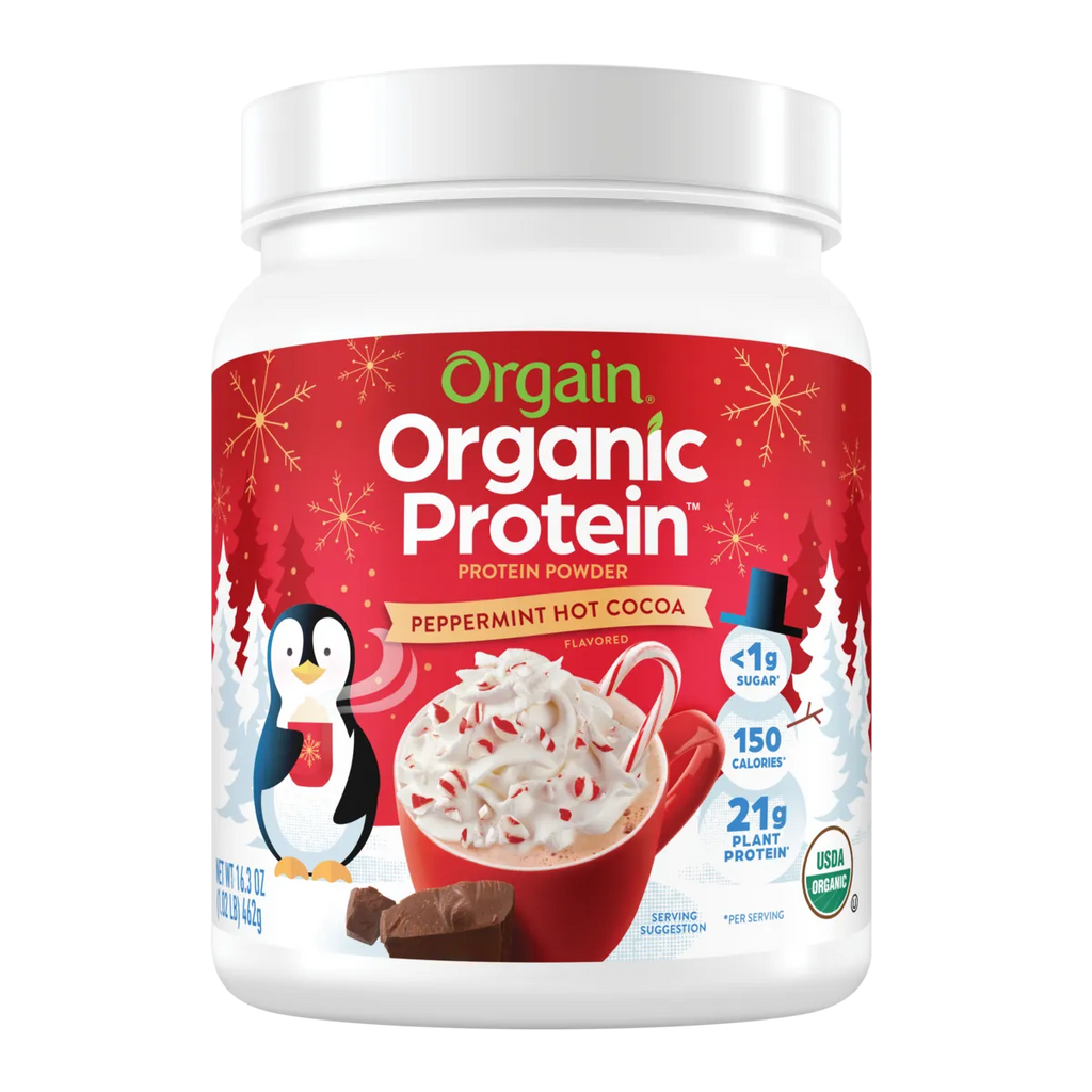 Organic Protein™ Plant Based Protein Powder - Peppermint Hot Cocoa