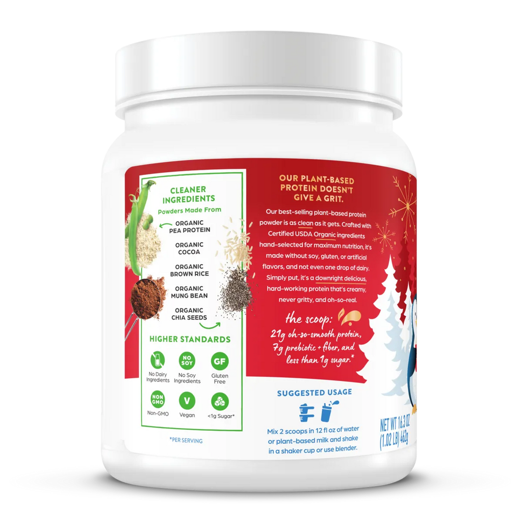 Organic Protein™ Plant Based Protein Powder - Peppermint Hot Cocoa