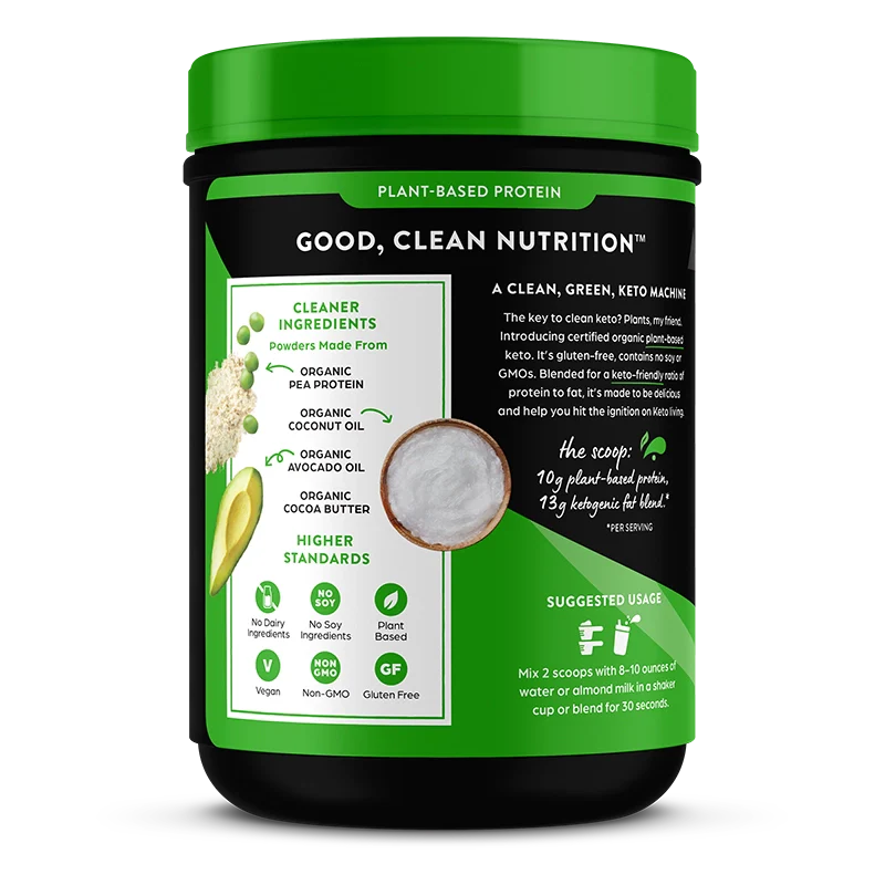 Keto Plant Protein™ Organic Keto-genic Protein Powder - Chocolate