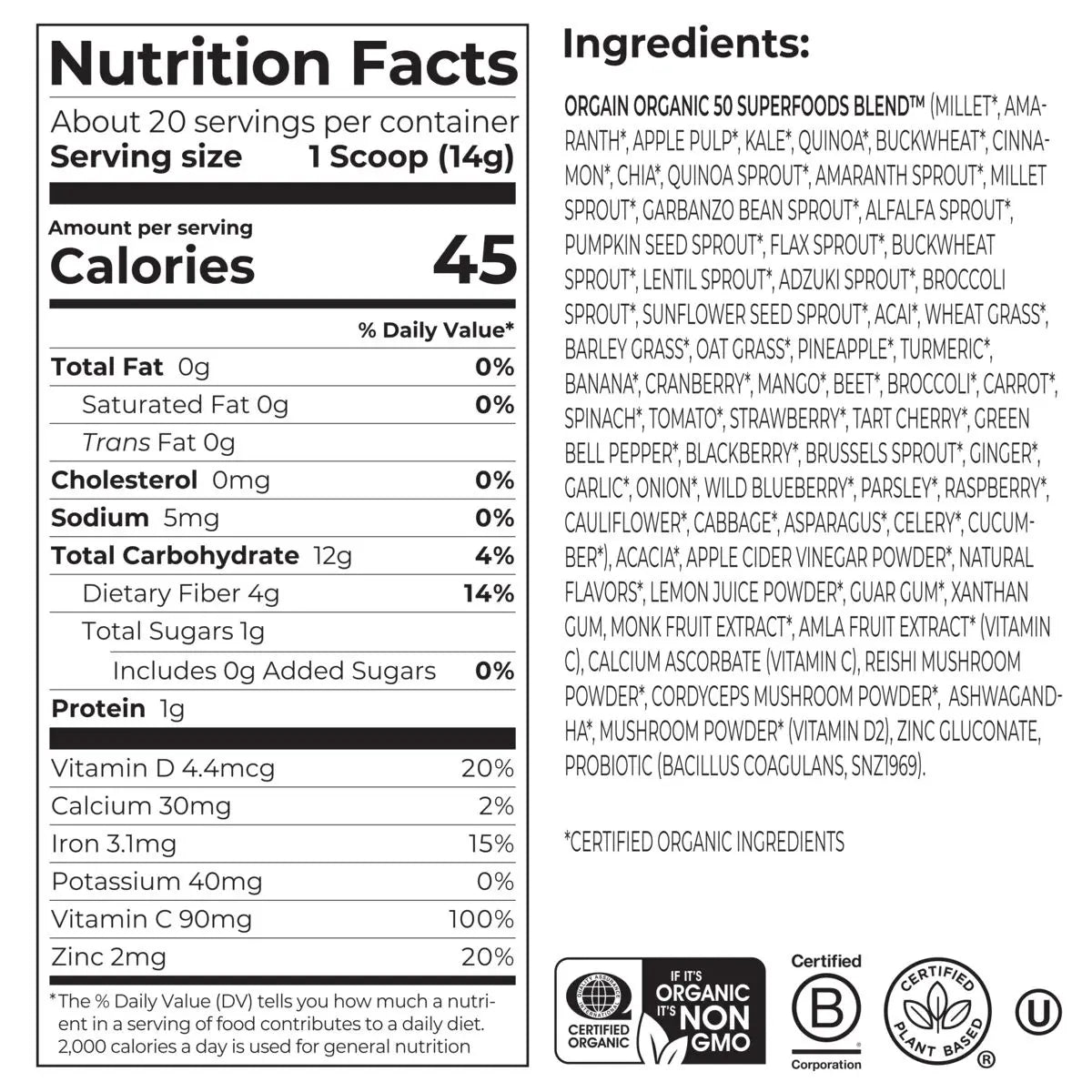 Superfoods + Immunity Up!™ Powder