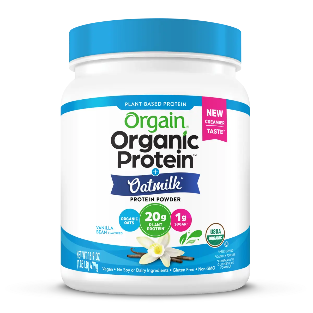 Organic Protein™ + Oatmilk Plant Based Protein Powder - Vanilla