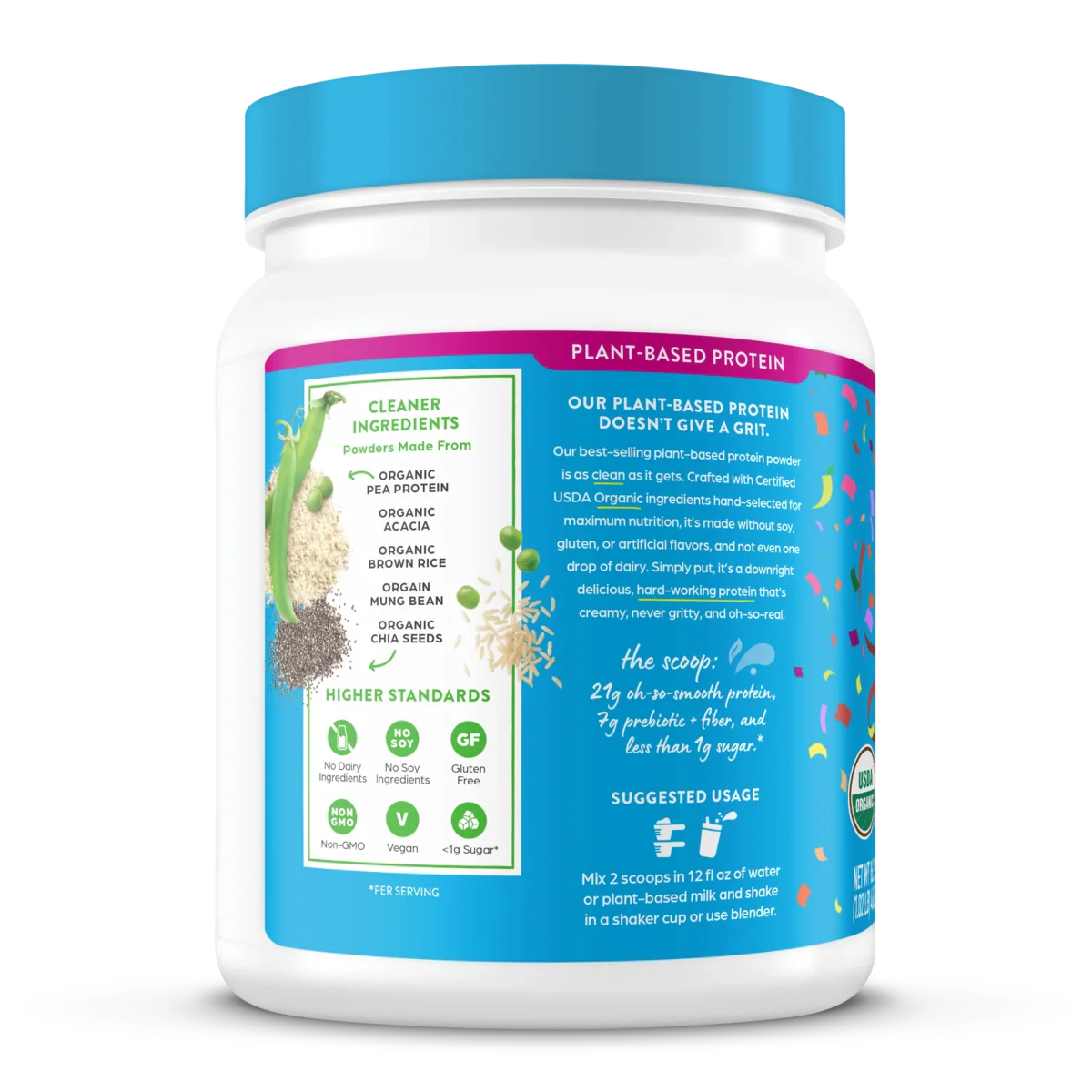Organic Protein™ Plant Based Protein Powder - Birthday Cake